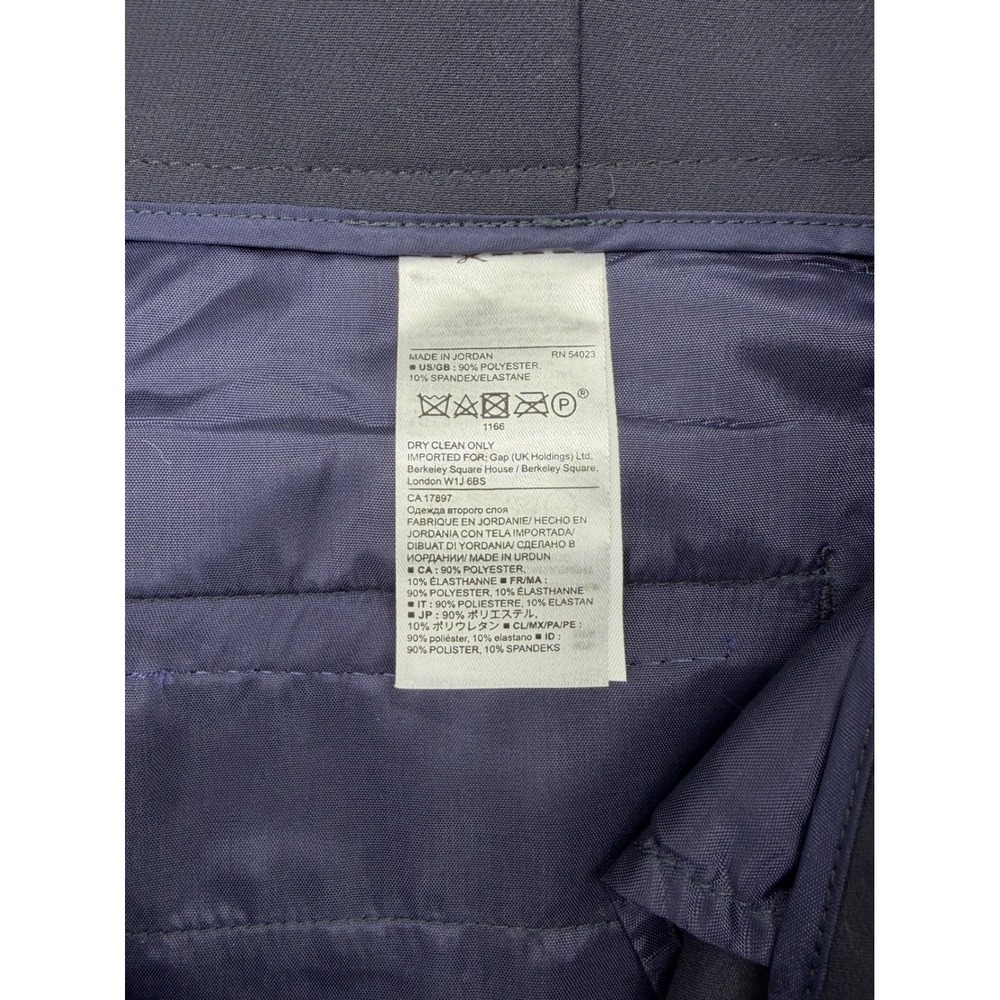 Banana Republic Navy Blue Scalloped Hem Tie Waist Pleated Shorts Size 10 NEW - Picture 6 of 7